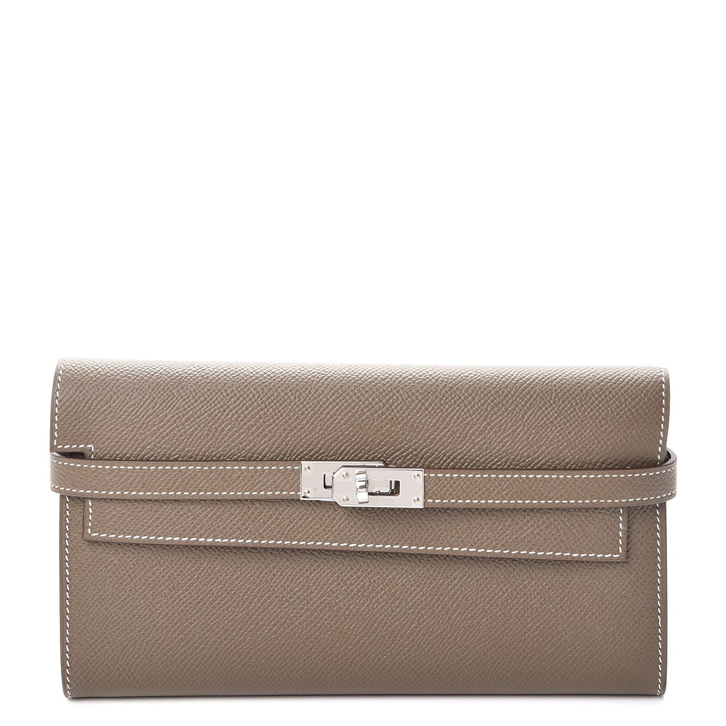 Epsom Kelly Longue Wallet Etoupe