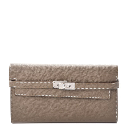 Hermes Epsom Kelly Longue Wallet Etoupe 1 of 8