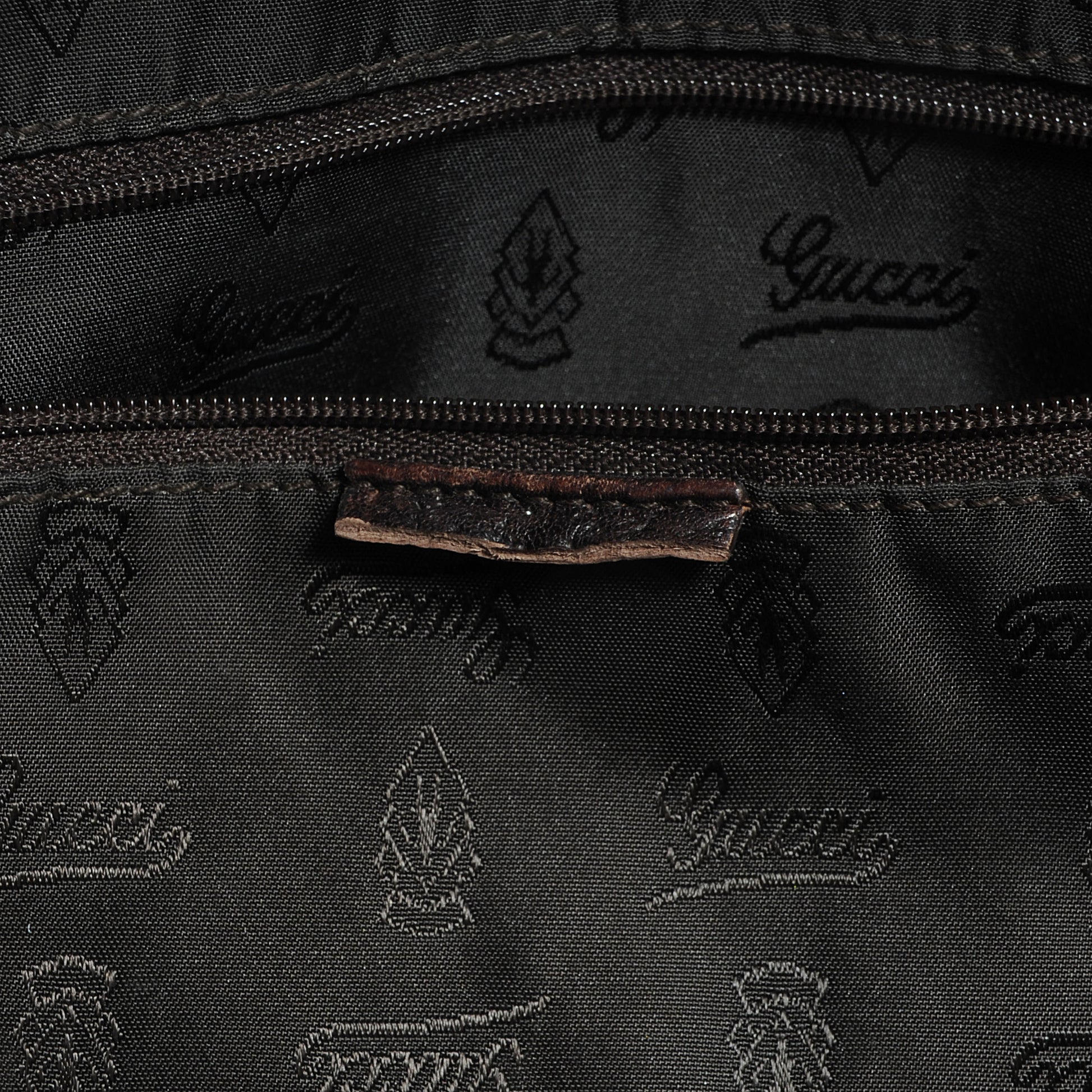 Gucci Crystal Monogram Large Duchessa Boston Dark Brown 10 of 17