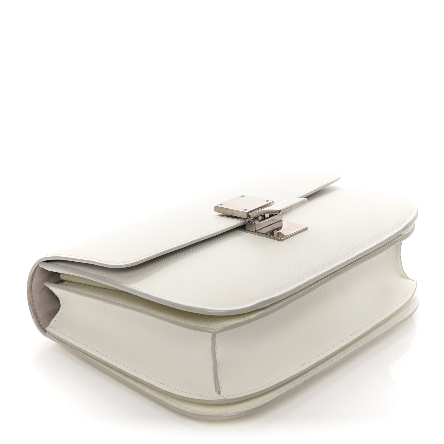 Celine Liege Calfskin Medium Classic Box Flap Bag White 3 of 12