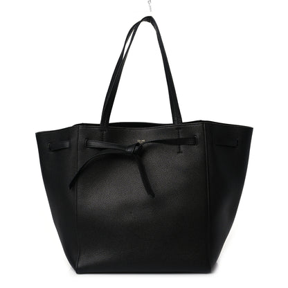 Celine Soft Grained Calfskin Small Belt Cabas Phantom Black 1 of 9