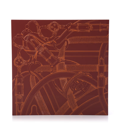 Hermes Lacquered Wood Box Rouge Birmin Orange Fonce 1 of 7