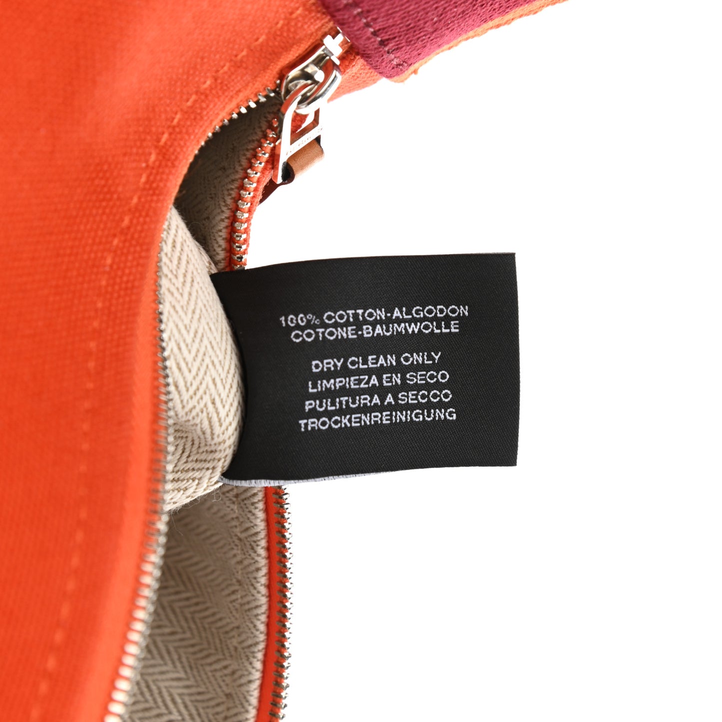 Canvas Small Bride-A-Brac Pouch Orange Burgundy