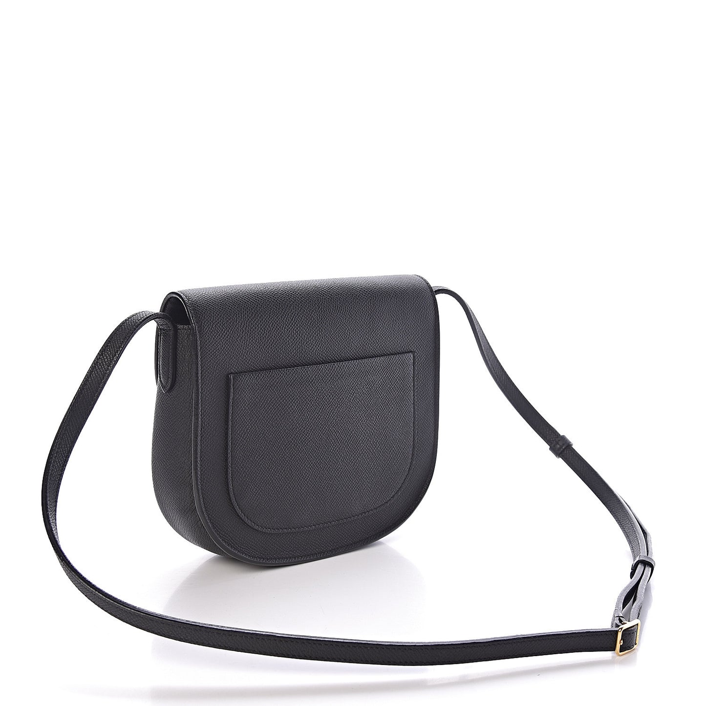 Grained Calfskin Small Trotteur Black