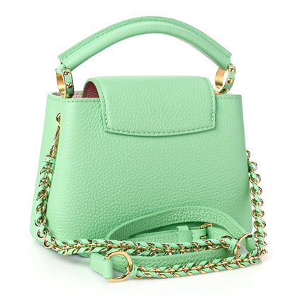 Louis Vuitton Taurillon Mini Capucines Vert Pomme 3 of 8