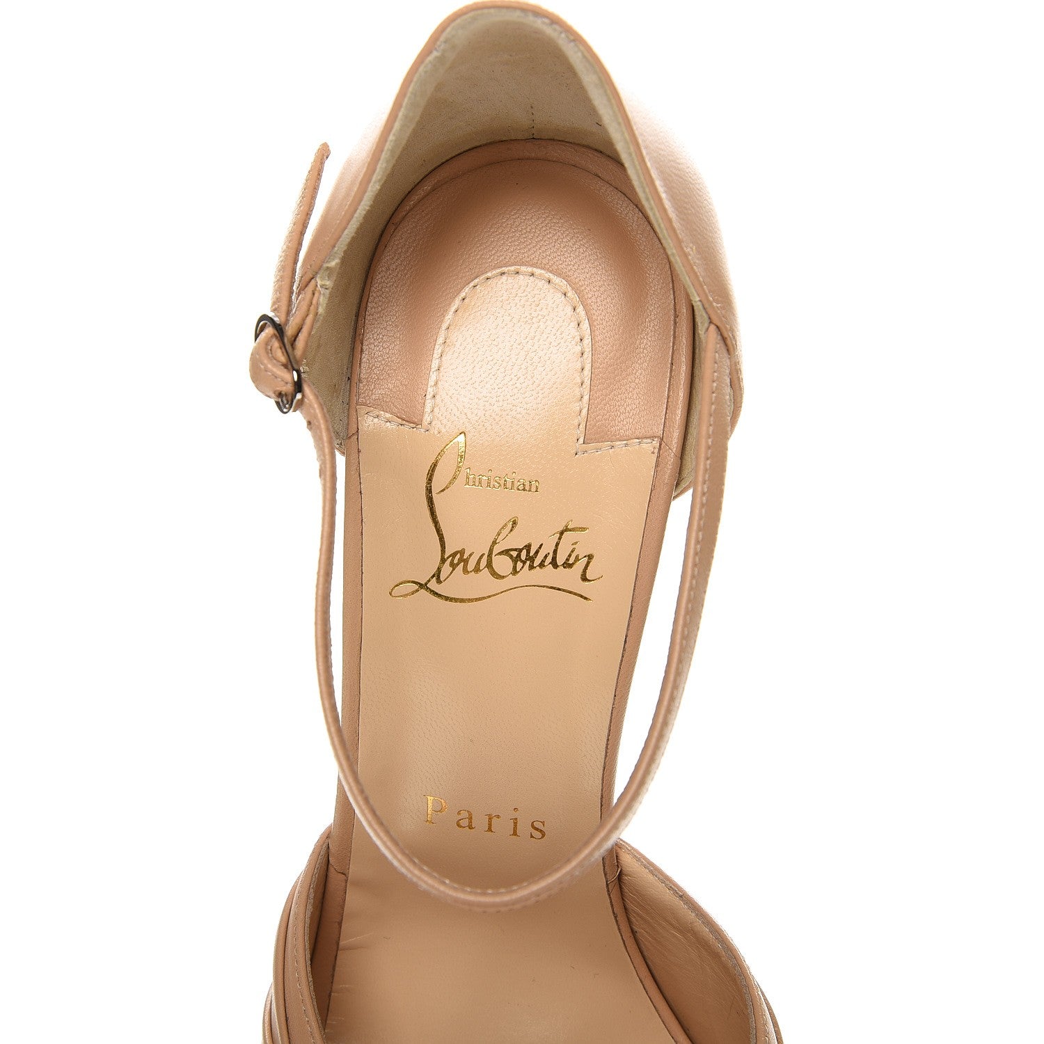 Christian Louboutin Shiny Nappa Marchavekel 150 Platform Sandals 38.5 Doudou 6 of 12