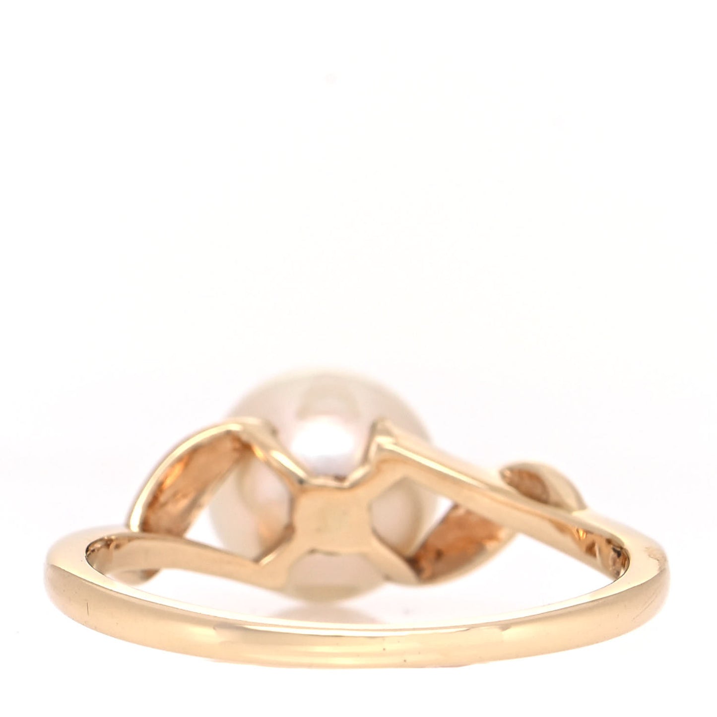 14K Yellow Gold Akoya Pearl 7mm Ring 50 5.25