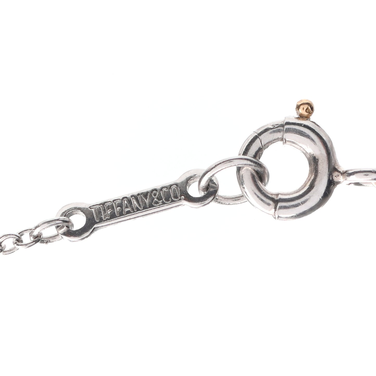 Platinum Diamond .08ct Elsa Peretti Diamonds by the Yard Pendant Necklace