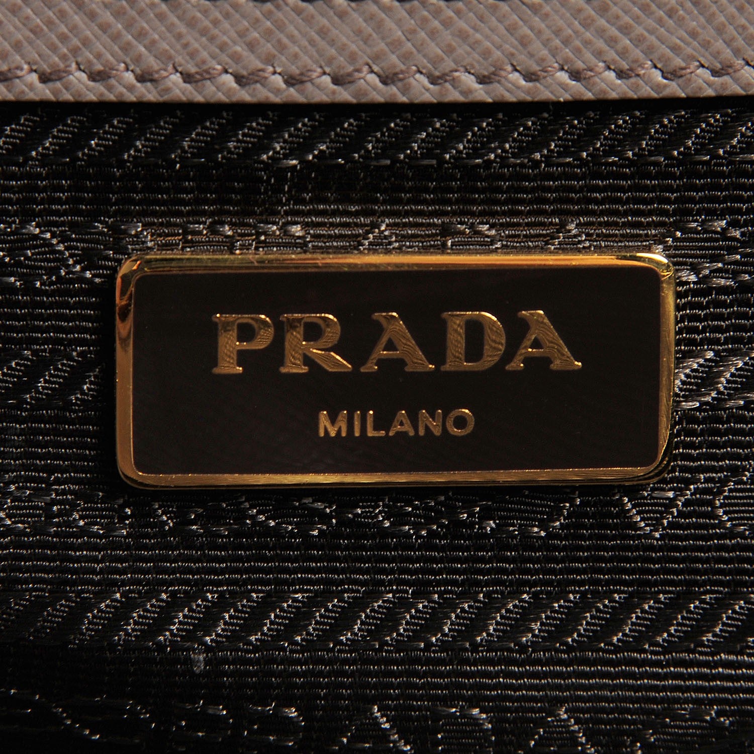 Prada Saffiano Lux Small Double Zip Tote Argilla 6 of 9