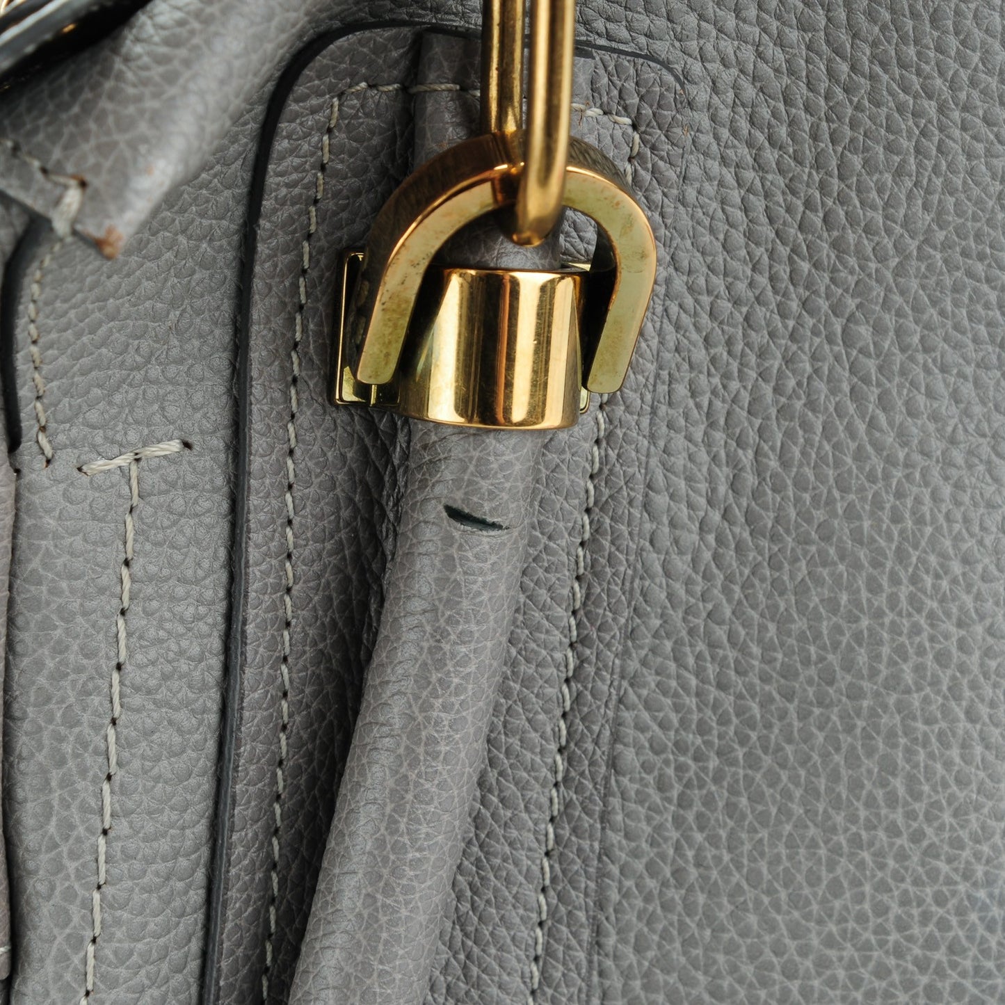 Calfskin Small Paraty Cashmere Grey