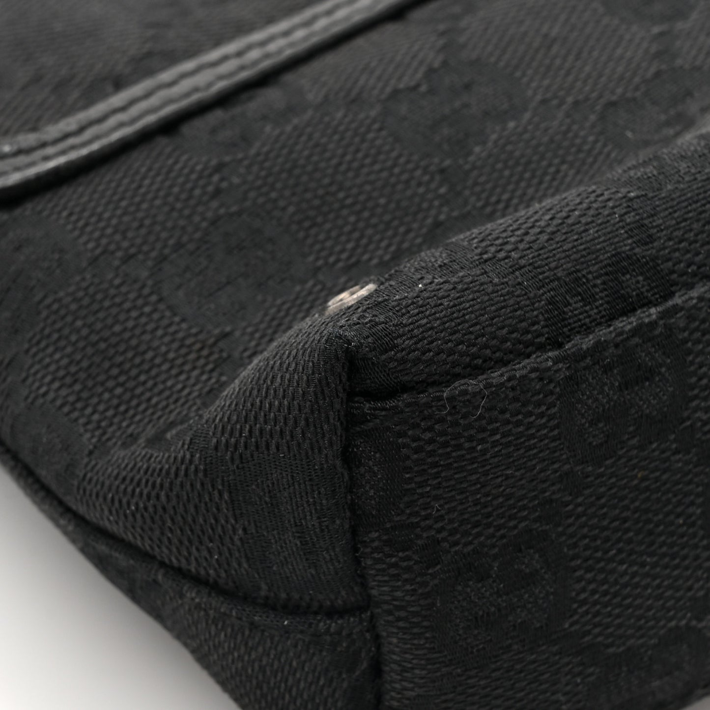 GG Monogram Web Flight Belt Bag Black