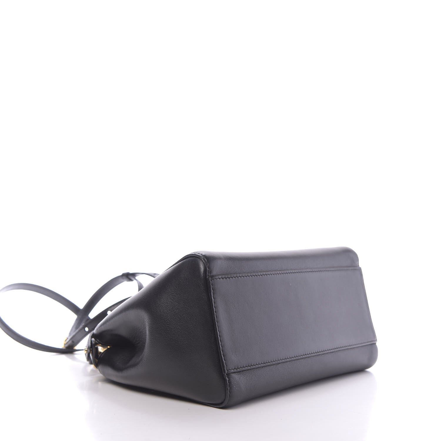 Fendi Nappa Mini Peekaboo Iconic Satchel Black 4 of 10