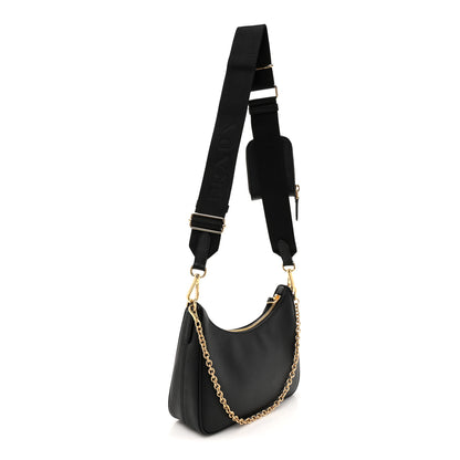 Prada Saffiano Lux Re-Edition 2005 Shoulder Bag Black 2 of 9