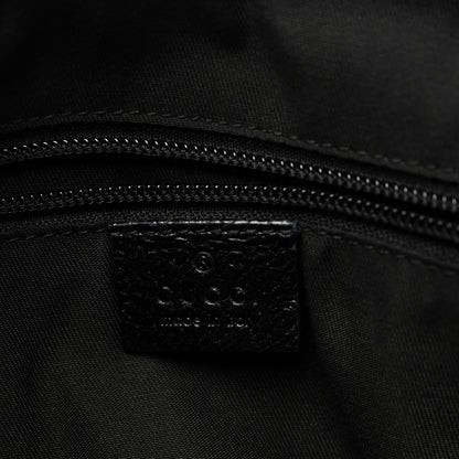 Gucci Monogram Web Medium Half Moon Hobo Black 6 of 10