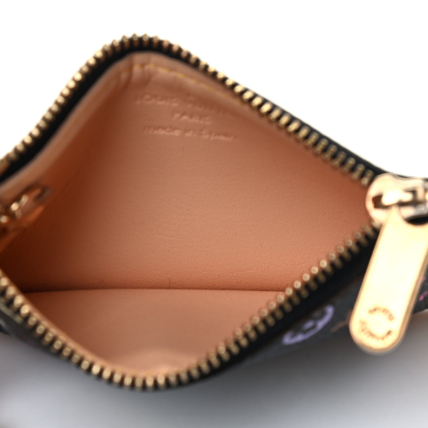 Monogram Multicolor Key Pouch Black