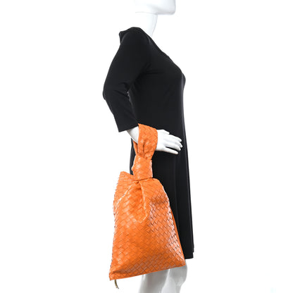 Bottega Veneta Nappa Intrecciato BV Twist Orange 2 of 9