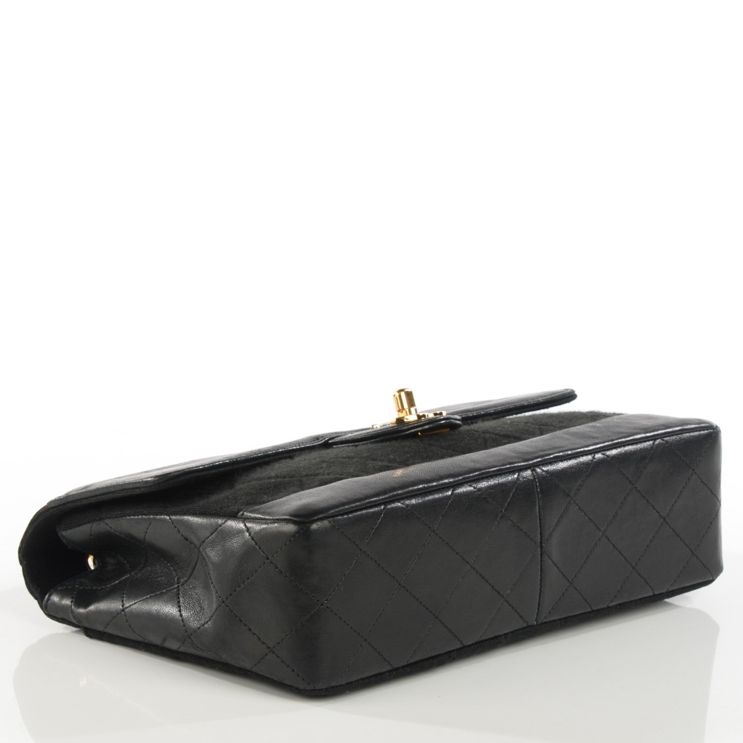 Chanel Lambskin Jersey Quilted Small Flap Black 5 of 10