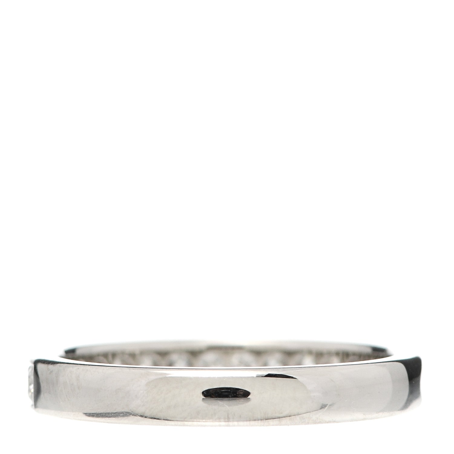 Cartier Platinum Diamond 1895 Wedding Band Ring 46 3.75 3 of 5