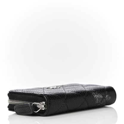 Chanel Caviar Quilted Zip Coin Purse Black 3 of 14