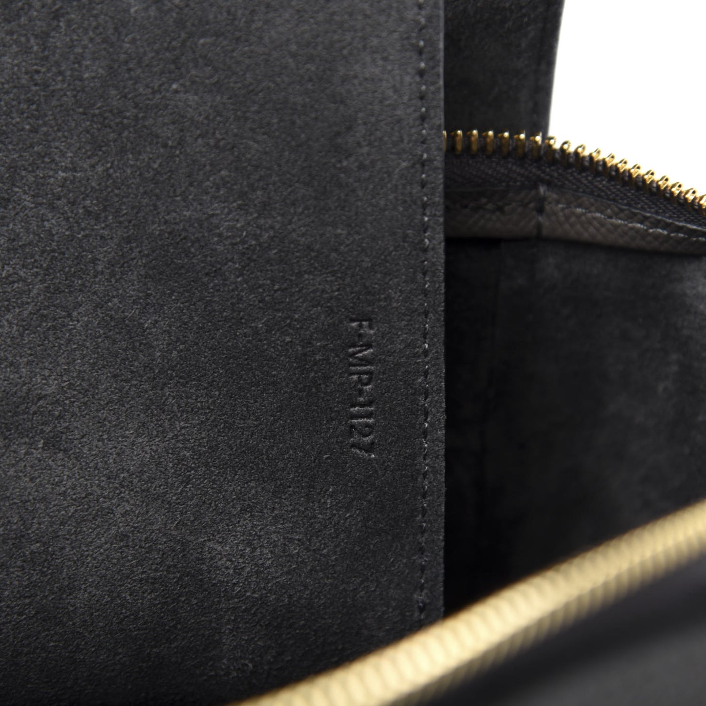 Grained Calfskin Mini Belt Bag Grey