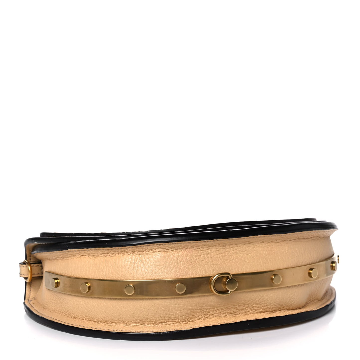 Calfskin Small Nile Bracelet Minaudiere Bag Subtle Yellow