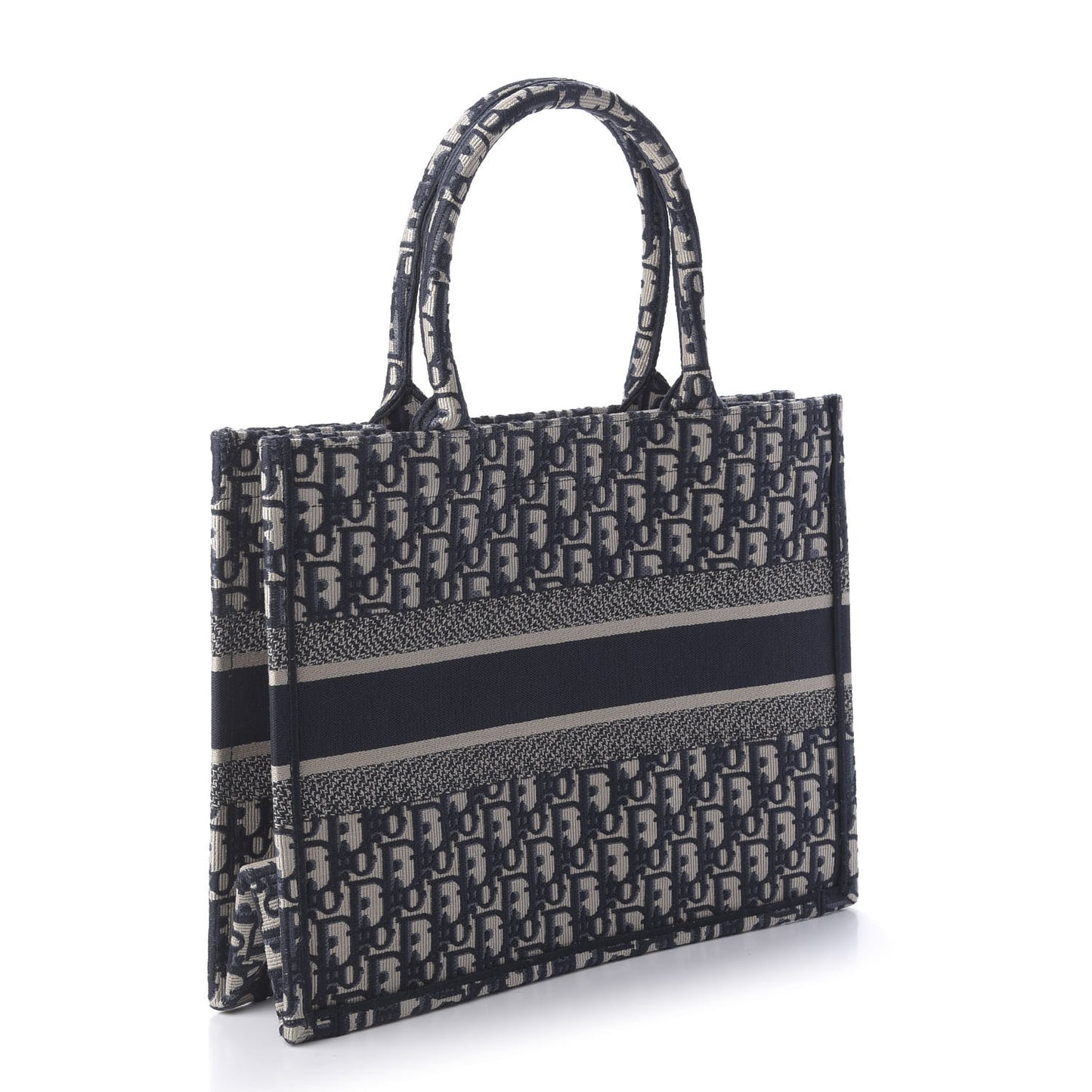 Oblique Medium Book Tote Blue Multicolor
