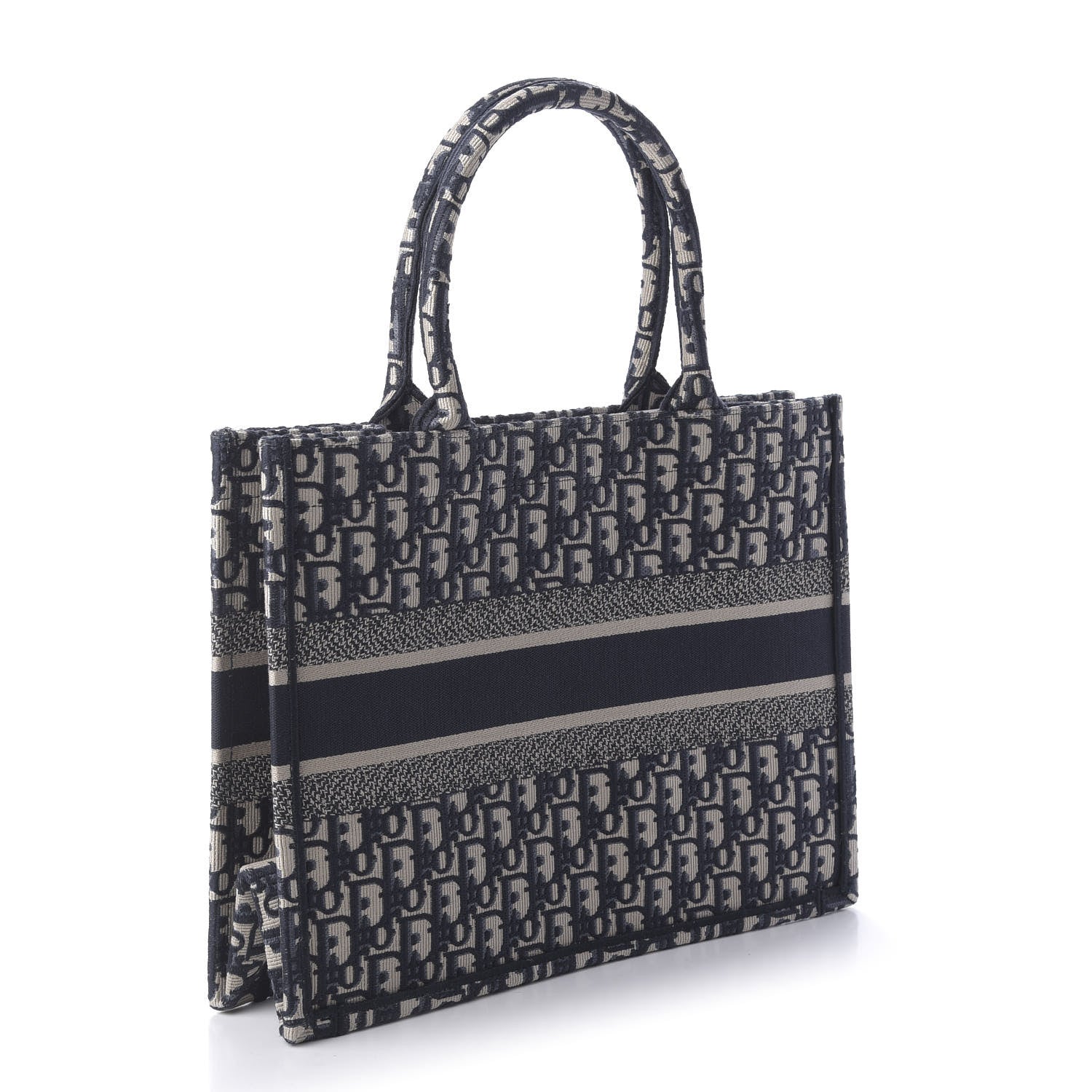 Christian Dior Oblique Medium Book Tote Blue Multicolor 3 of 11