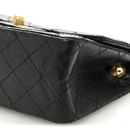 Chanel Aged Calfskin Quilted 2.55 Reissue Mini Flap Black 10 of 10