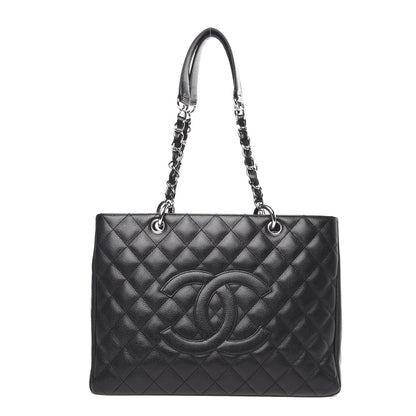 Chanel Caviar Quilted Grand Shopping Tote GST Black 1 of 14