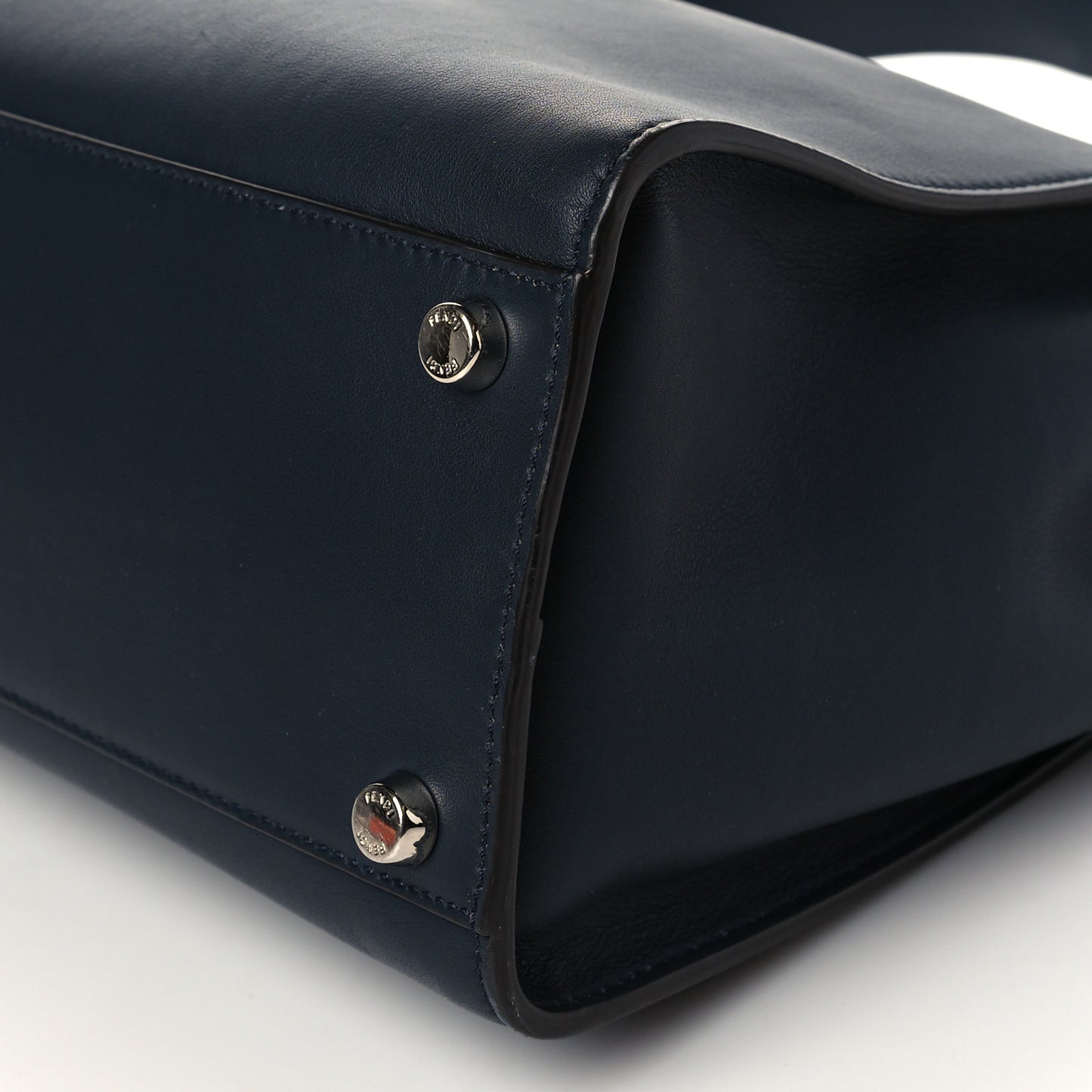 Vitello Tahiti Burro Large Peekaboo Iconic Essentially Satchel Blue Notte Grigio Perla