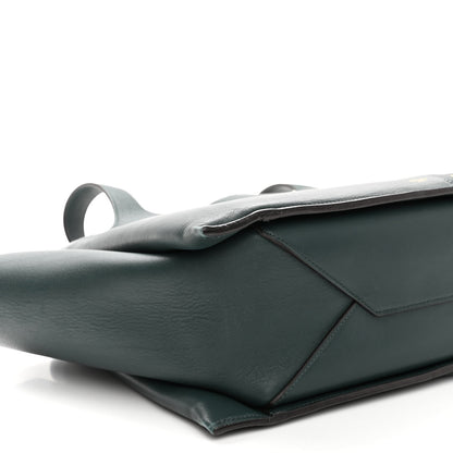 Celine Smooth Calfskin Medium Tri-Fold Bag Bottle Green 9 of 12