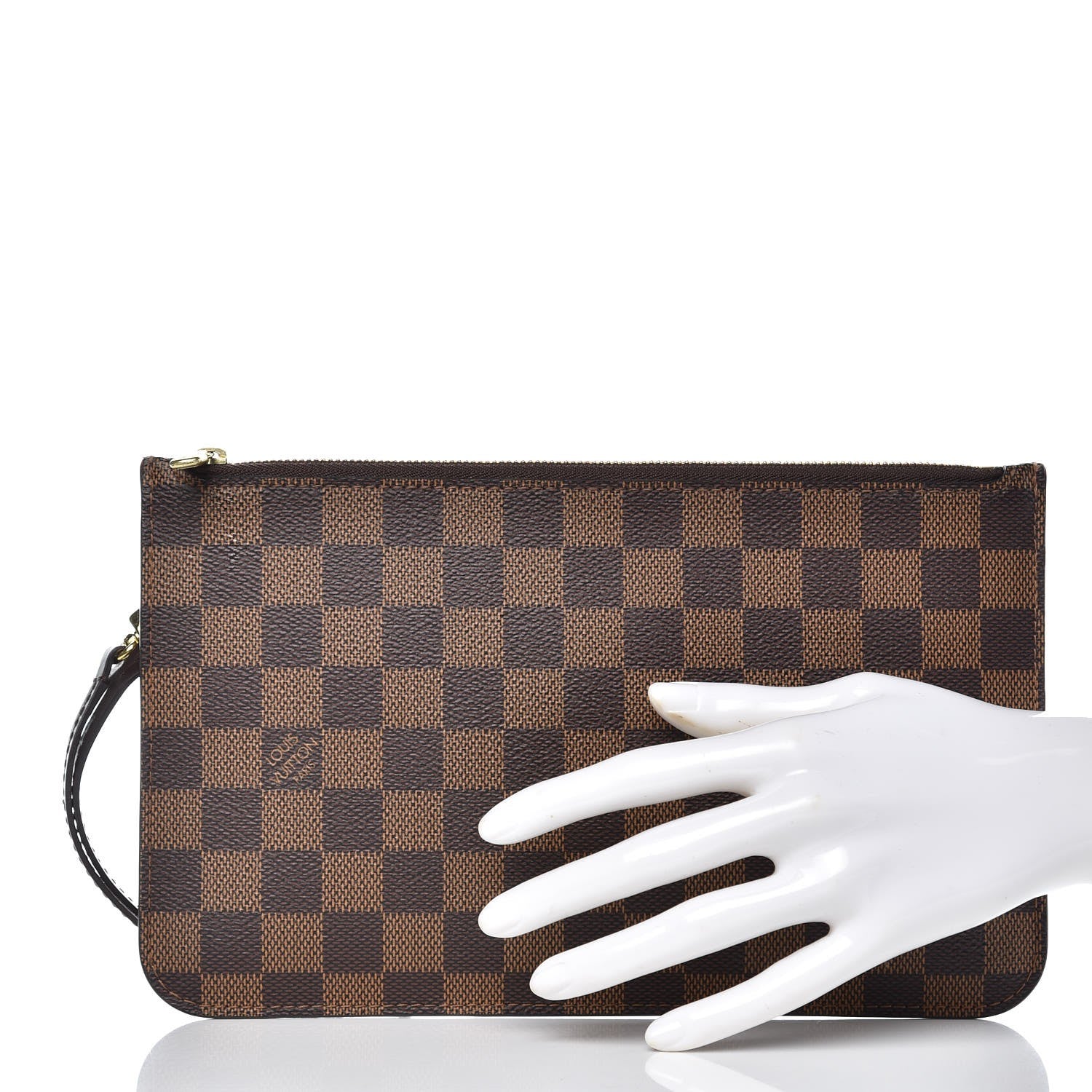 Louis Vuitton Damier Ebene Neverfull MM GM Pochette 2 of 10