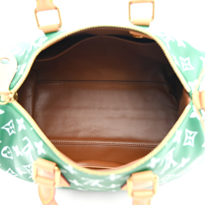 Louis Vuitton Calfskin Monogram Speedy P9 Bandouliere 30 Green 6 of 13