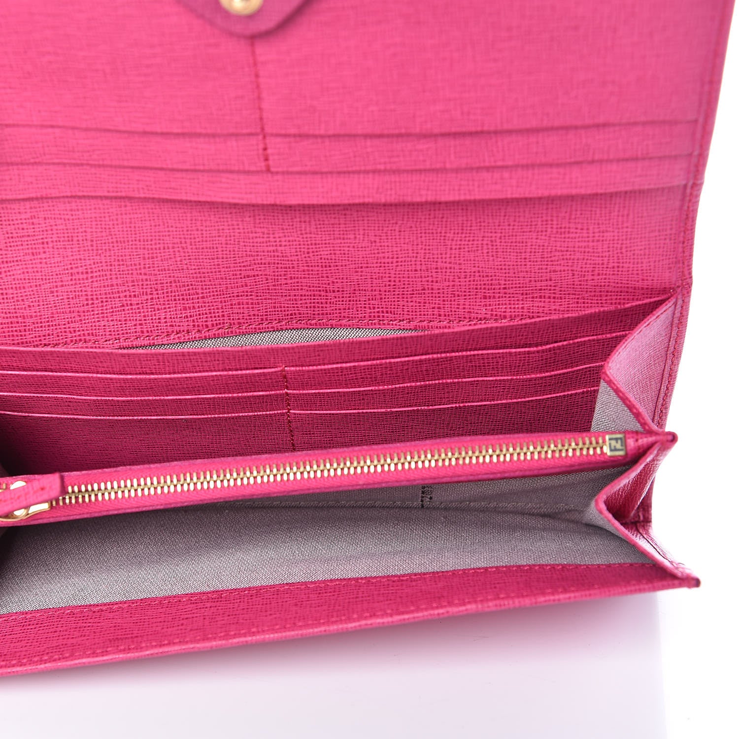 Fendi Vitello Elite Continental Wallet Ciclamino 5 of 7