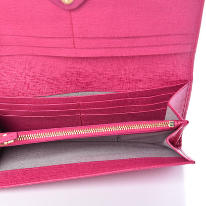 Fendi Vitello Elite Continental Wallet Ciclamino 5 of 7