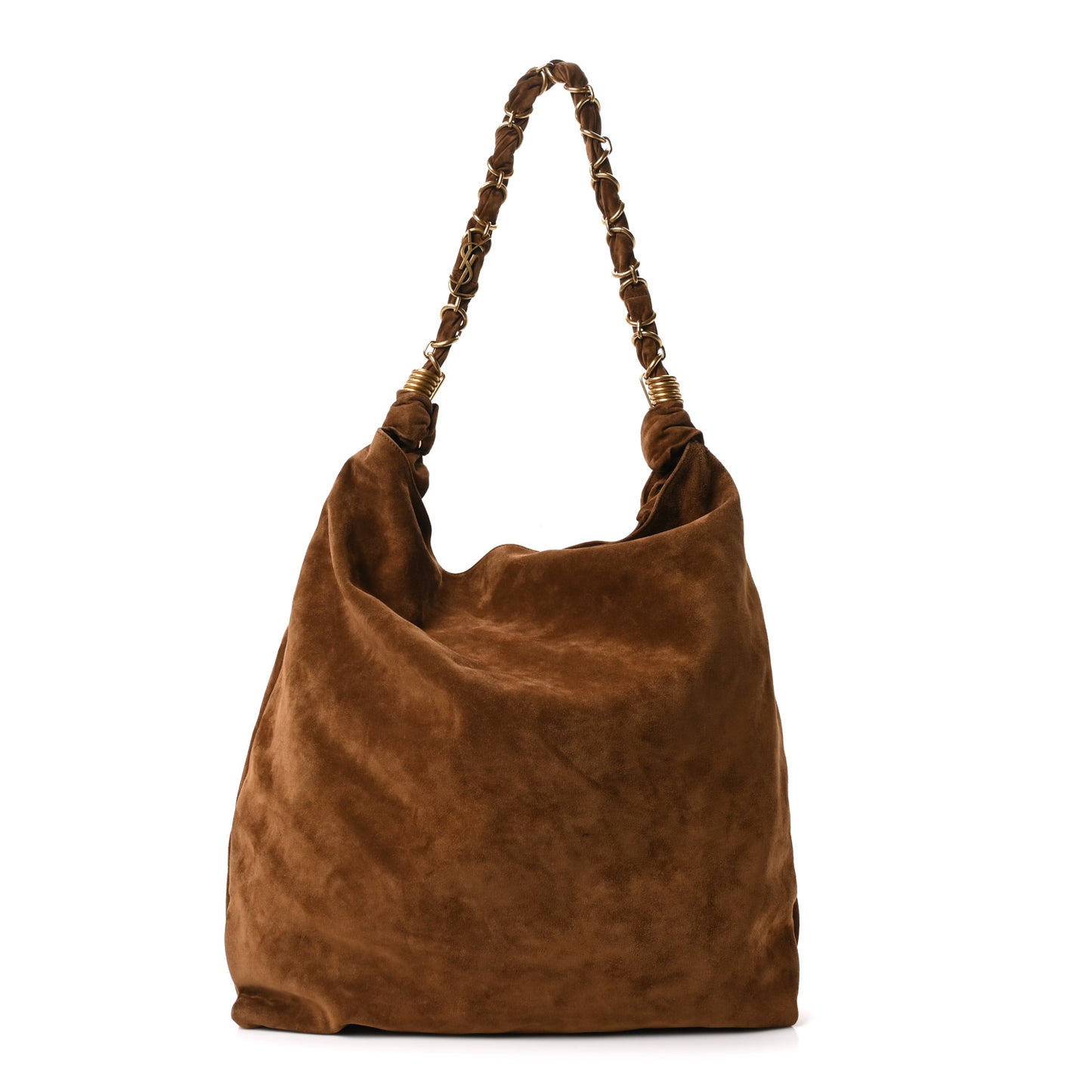 Suede Amalia Hobo Caramel Cognac