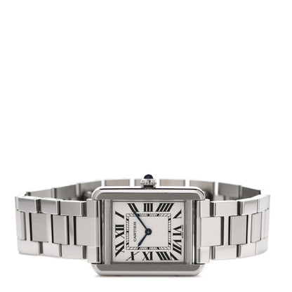 Cartier Stainless Steel 24mm Tank Solo Quartz Watch 2 of 6
