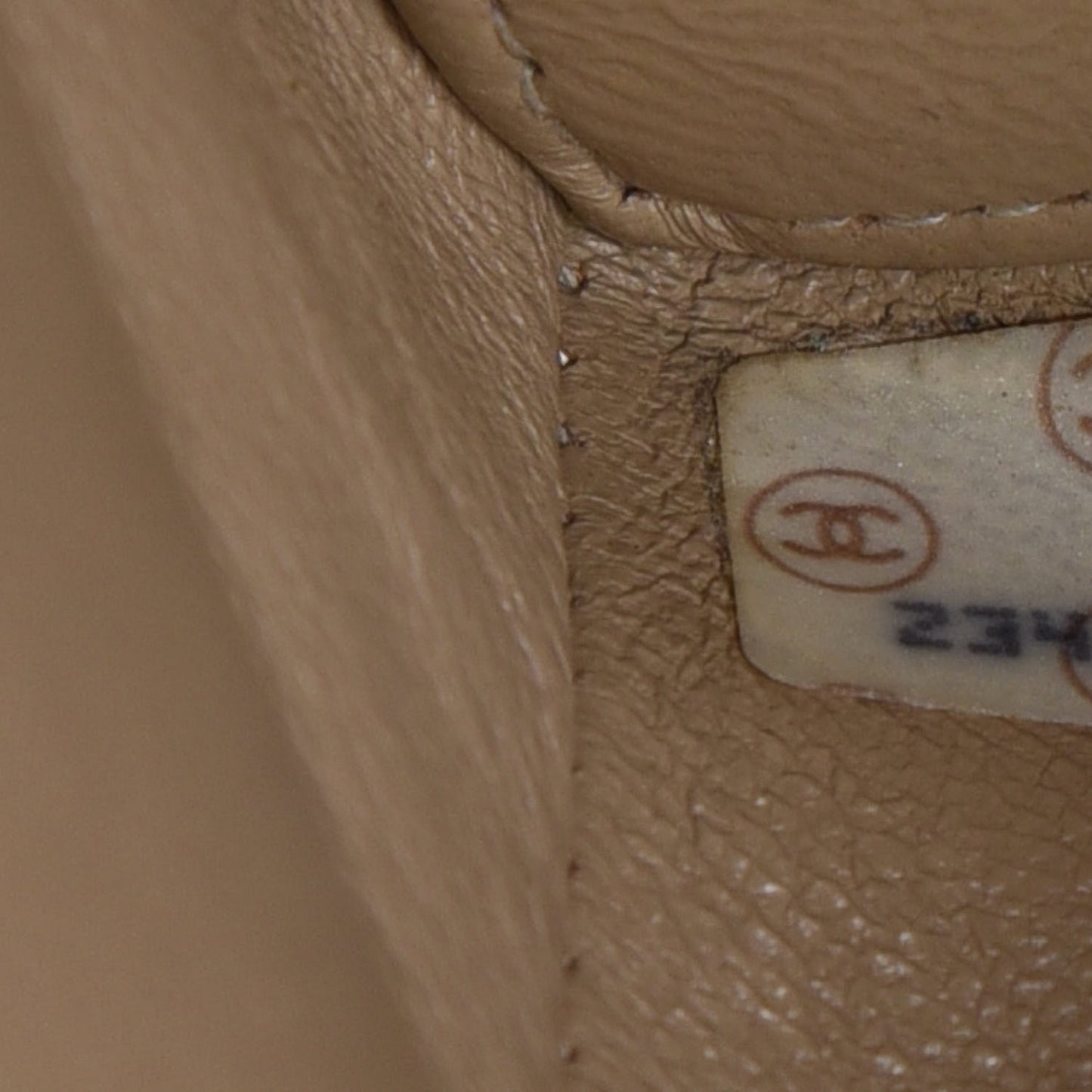 Suede Quilted Tote Beige