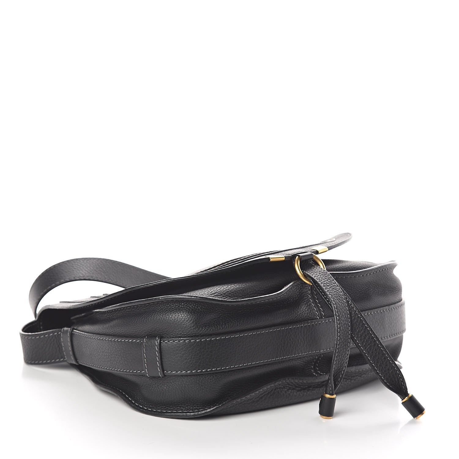 Chloe Calfskin Medium Marcie Round Crossbody Bag Black 4 of 10