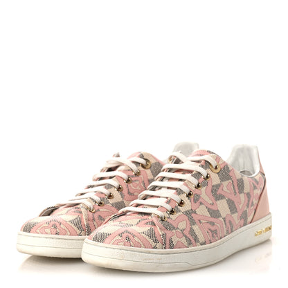 Louis Vuitton Damier Azur Tahitienne Bora Bora Sneakers 40 Rose Ballerine 4 of 12