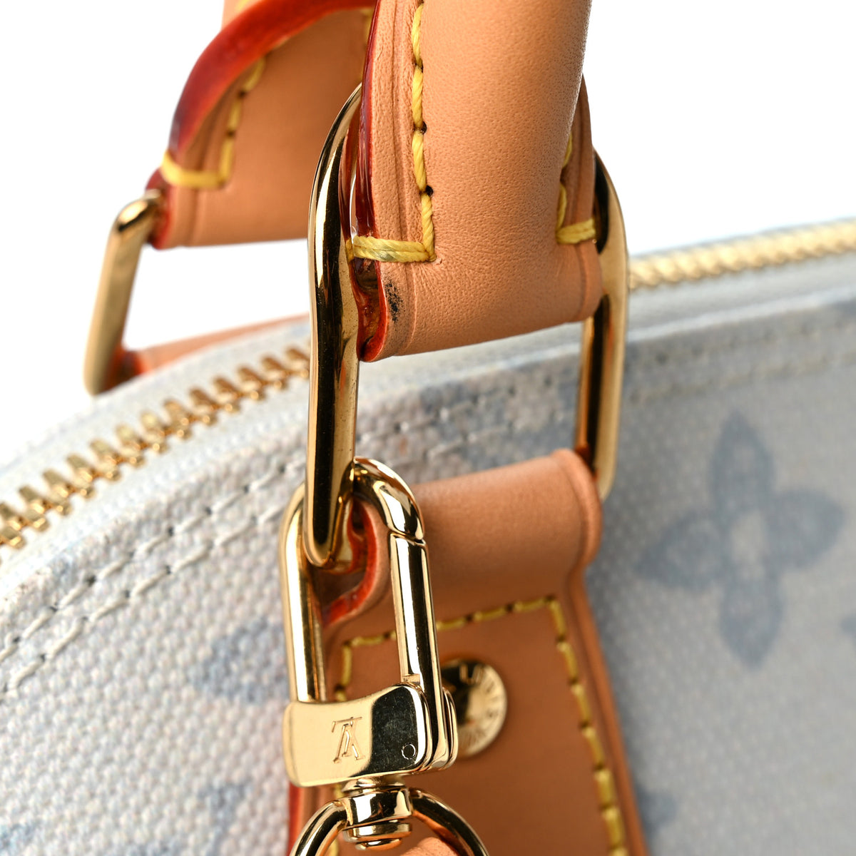 Louis Vuitton Monogram Origine Lin Alma BB Bleu Courrier 10 of 10
