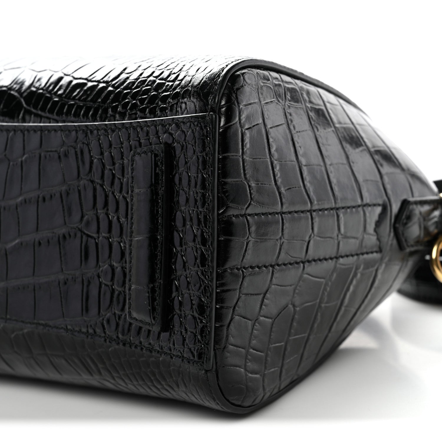 Givenchy Calfskin Crocodile Embossed Mini Antigona Black 10 of 10