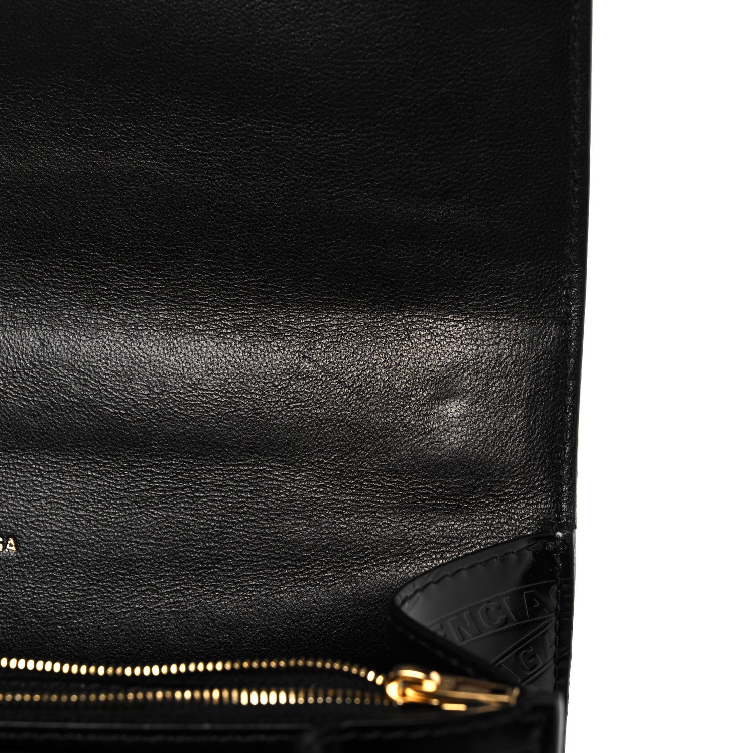 Balenciaga Calfskin Losange Monogram Embossed Medium Sharp Top Handle Bag Black 11 of 11