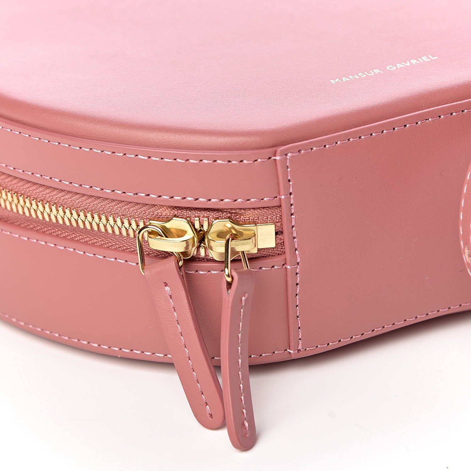 Mansur Gavriel Calfskin Circle Crossbody Blush 8 of 10