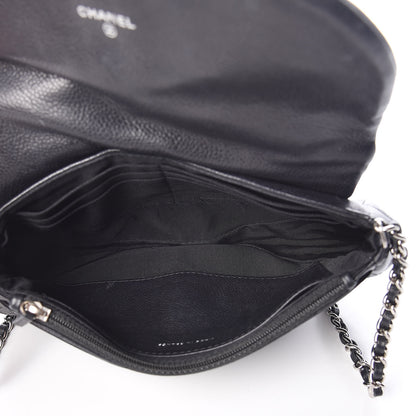 Chanel Caviar Half Moon Wallet On Chain WOC Black 5 of 12