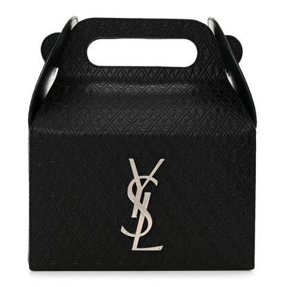 Saint Laurent Calfskin Monogram Take Away Box Black 1 of 10