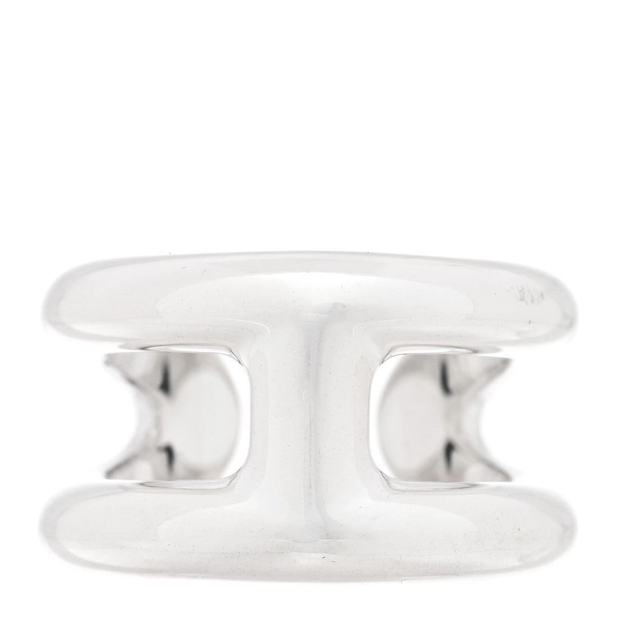 Hermes Sterling Silver PM Osmose Ring 53 6.5 1 of 5