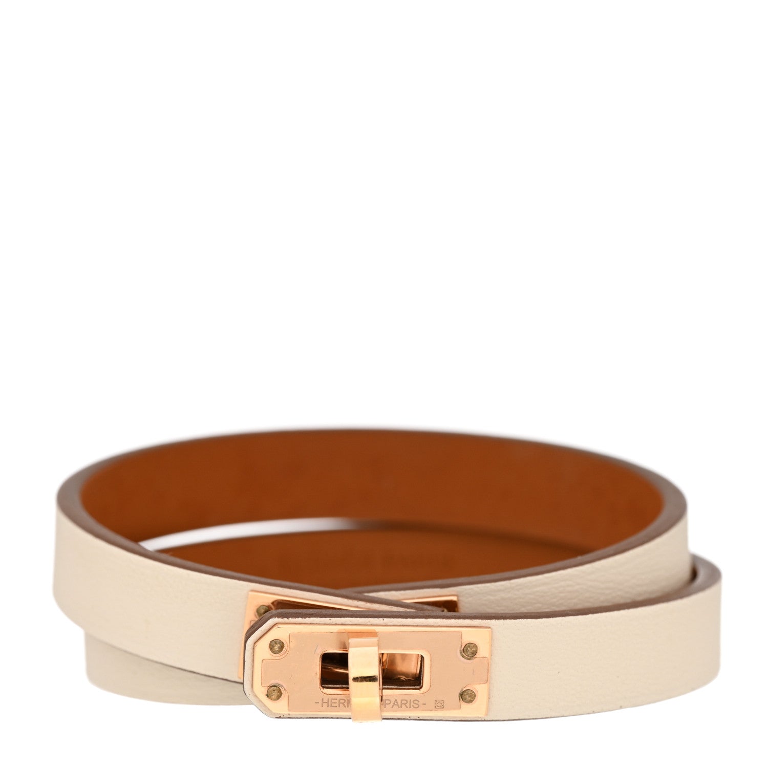 Hermes Swift Mini Kelly Double Tour Bracelet T3 Nata 1 of 8