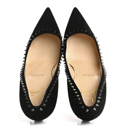 Christian Louboutin Veau Velours Anjalina 100 Pumps 37 Black 2 of 9