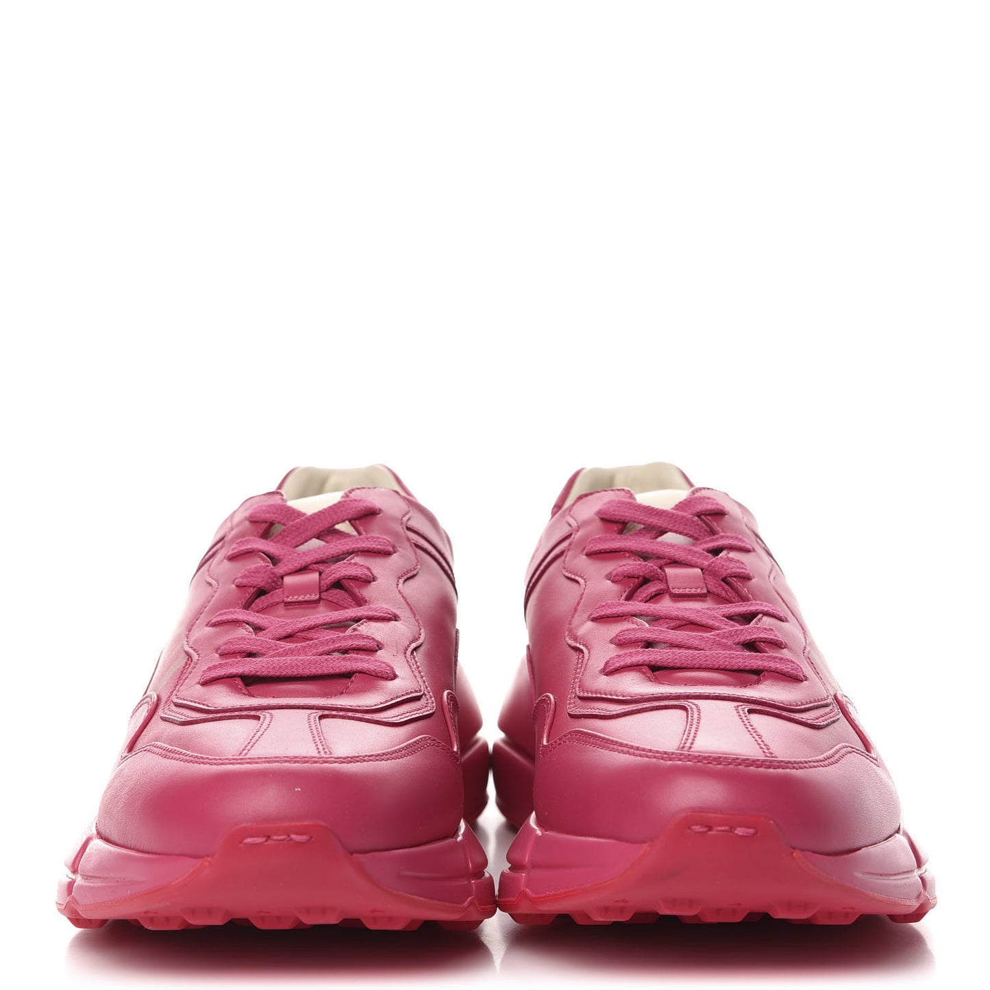 Calfskin Logo Mens Rhyton Sneakers 9.5 Box Pink